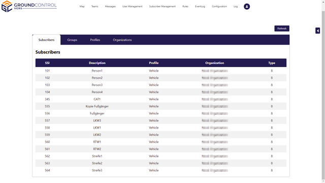 TETRA Subscriber Management